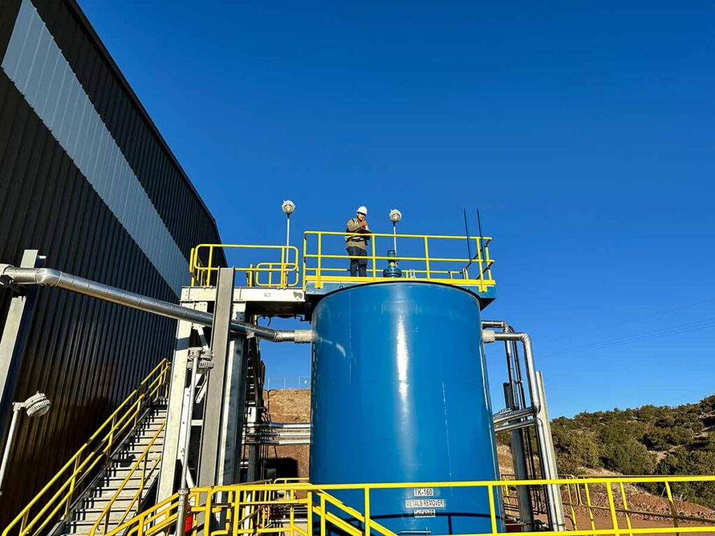Mine water treatment system designed for reliable operation, process control and automation